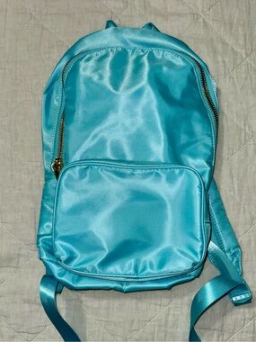 Stoney Clover Lane Satin Aqua Backpack NWT